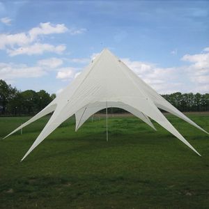 Buitenkado Stertent 13,6m – Waterdicht – Crèmewit