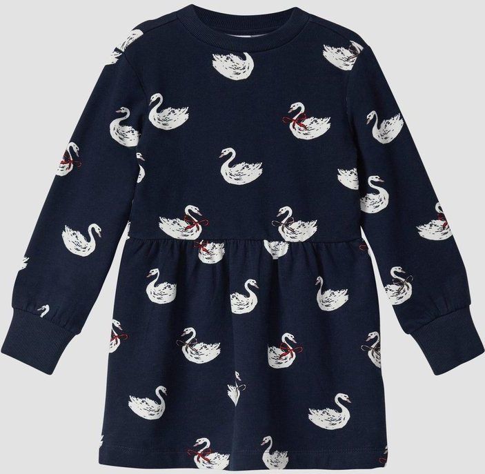 Jurk - Zacht - Sweatjurk - All-over Print - Lange Mouwen