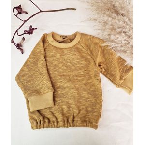 Geraldine Mustard baby trui - biologisch katoen | Truitjes & Vestjes | PETITE EvelinaApparel
