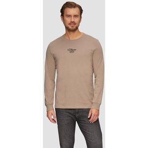 Shirt - Ronde Hals - Jersey - Logoprint - Lange Mouw