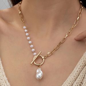 Livano Ketting - Dames - Staal - Nep zilver - Met Hanger - Nep Goud/Wit