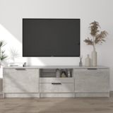 The Living Store TV-meubel Betongrijs 140x35x40 cm - praktisch en trendy