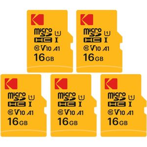 Pack de 5 KODAK Micro SDXC Premium de 16 Go : Vitesse et Fiabilité pour un Stockage Exceptionnel