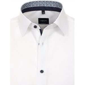 Wit Overhemd Heren Strijkvrij Modern Fit Venti 123942200-000 - L
