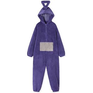 KrijgHonger - Teletubbie Kostuum volwassenen - Paars - M (150-160cm) - Teletubbie PO - Teletubbie pyjama - Carnavalskleding - Teletubbies - Verkleedkleding - Onesie