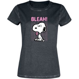 Peanuts Snoopy - Bleah! Dames T-shirt - zwart - XL