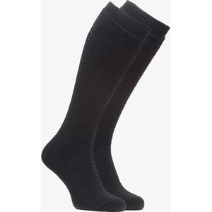 2 paar Mountain Peak skisokken - Zwart - Maat 35/38