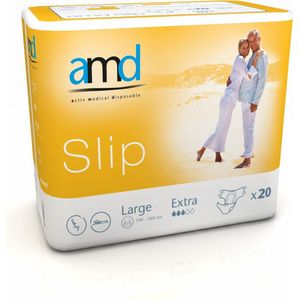 AMD - Slip Extra - Broekluier - Wit - Katoen - Voor Gemiddelde Incontinentie