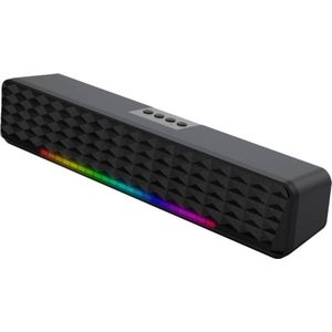 Bluetooth 5.0-luidspreker-Subwoofer-Soundbar-RGB dynamische lichteffecten PC-luidsprekers-professionele dual-mode geluidseffecten-Geschikt voor computers, mobiele telefoons en tv's