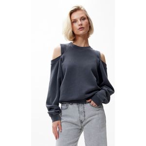 Catwalk Junkie Relaxed Open Shoulder Sweater Truien & vesten Dames - Sweater - Hoodie - Vest- Antraciet - Maat 34