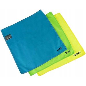 3x Microvezeldoeken - Lak, Glas & Interieur - 33x33cm