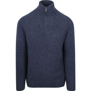 McGregor - Half Zip Trui - Blauw - Lamswol Blend