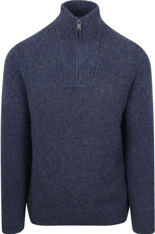 McGregor - Half Zip Trui - Blauw - Lamswol Blend
