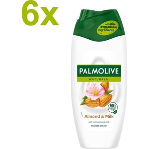 Palmolive - Naturals - Almond & Milk - Douchemelk/Douchegel - 6x 500ml - Voordeelverpakking