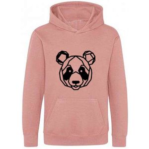 Be Friends Hoodie - Panda - Vrouwen - Roos - Maat S