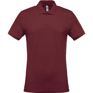 Kariban Piqué-herenpolo korte mouwen K254 - Wine - XXL