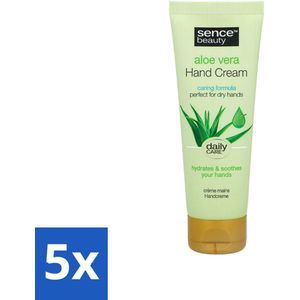 5 x Sence - Aloë Vera - Handcrème - Hydraterend - 75 ml - Handcrème 75 Ml