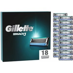 Reservemesjes voor nat scheerapparaat - 18 stuks met 3-voudig lemmet voor heren