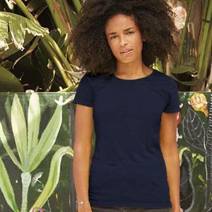 Fruit Of The Loom Dames/ Vrouwen Dames-Fit Original T-Shirt met Korte Mouwen (Donker Marine)