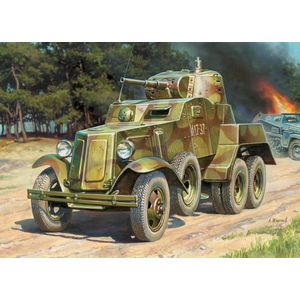 Zvezda - Soviet Armored Car Ba-10 (Zve6149) - modelbouwsets, hobbybouwspeelgoed voor kinderen, modelverf en accessoires