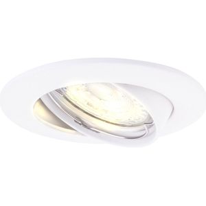 Ledvion LED Inbouwspots Rio, Wit, 5W, 6500K, 85 mm, Dimbaar, Rond, Badkamer Inbouwspots, Plafondspots, Inbouwspot Frame