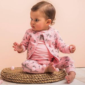 Dirkje Vestje Summer pink melee  -  Maat  62