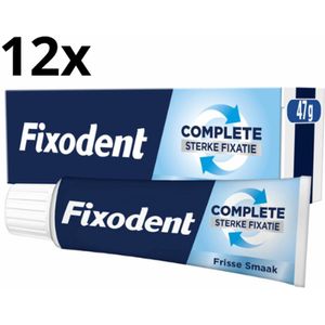Fixodent - Kleefpasta Complete Fresh - Voordeelverpakking - 12 x 47 gram