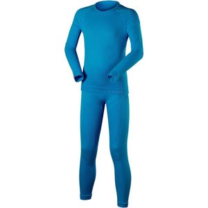 FALKE - Maximum Warm SET - Functionele Onderlaag - Blauw - Lange Mouwen Top en Panty