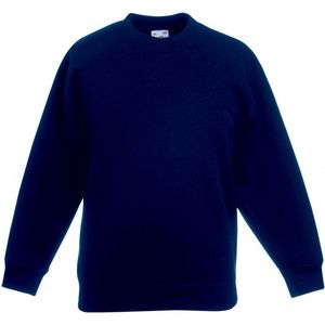 Fruit Of The Loom Kinder Unisex Premium 70/30 Sweatshirt (Donker Marine) Maat 116