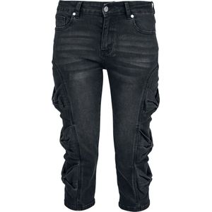 Full Volume Zwarte capri short met strik - Dames - 27