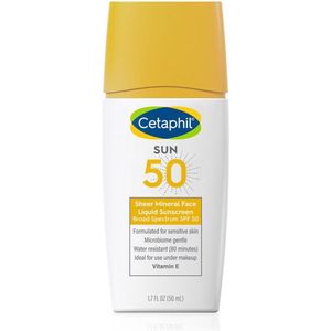 Cetaphil Pure Mineral Face Liquid Sunscreen - Zonnebrand crème - SPF 50