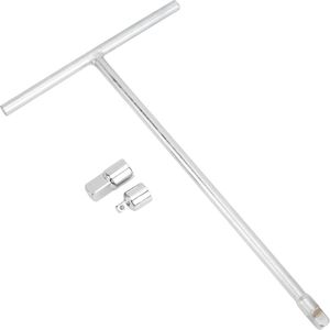 3/8 Inch Aandrijving T-handgreepsleutel - inclusief Adapters - Metaal - Dophouder .