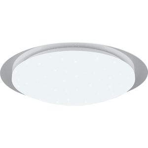 LED Plafondlamp - Badkamerlamp - Torna Frozen - 18.5W - RGBW - Dimbaar - Afstandsbediening - Sterlicht - Rond - Mat Wit - Kunststof