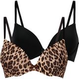 Hunkemöller Voorgevormde beugel bh Plunge Bruin A70