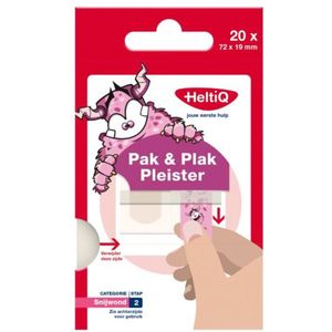 x8 HeltiQ Pak & Plak Pleister Roze