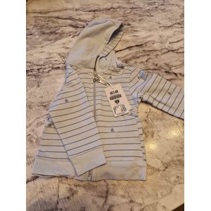 LCEE - Vest met Capuchon (Lange mouw) - Licht blauw - Mt 68