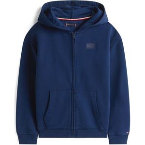 Tommy Hilfiger Tonal Vlag Emb Rits Hoodie Sweatshirt - Fashion Wear - Kinderen