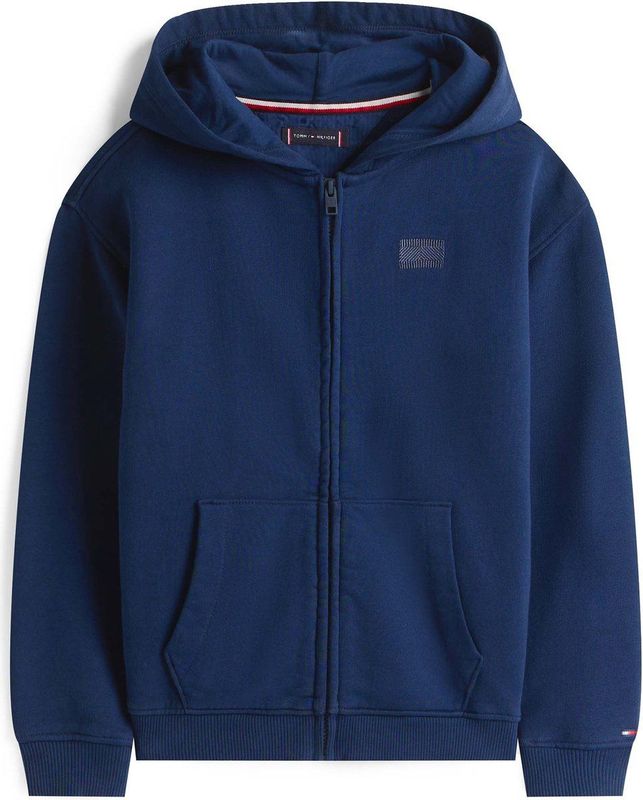 Tommy Hilfiger Tonal Vlag Emb Rits Hoodie Sweatshirt - Fashion Wear - Kinderen
