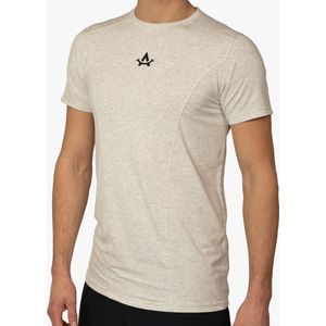 Sportshirt - 100% Duurzaam - Grijs - Handgemaakt in Portugal - Heren - Extra Lang - Fitness shirt mannen - Padel - Hardlopen - APM - L