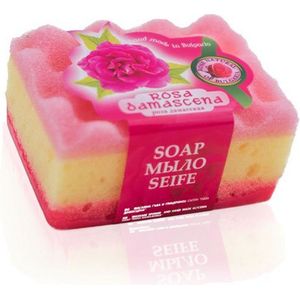 Bulfresh - Massagespons met rozenzeep