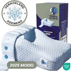 The Night Guard® Premium - Orthopedisch Kniekussen - Verkoelend - Ergonomisch Beenkussen - Kniekussen voor in bed - Zijslaapkussen
