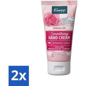 2 x Kneipp - Handcrème - Embrace Life - Anti‑Aging (ILLUMISCIN) - 50 ml - Anti-aging Handcreme - Pigmentvlekken Verlagen - Handcrème Voor Rijpere Huid - Voedende Handcrème - Vitamine E Handcrème