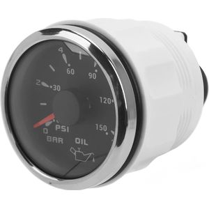 Fuel Pressure Gauge - Oil Pressure Gauge - Pointer 52mm/2.0in - 10‑184Ω - Colorful Backlight - Adjustable - Universal voor Auto's en Boten