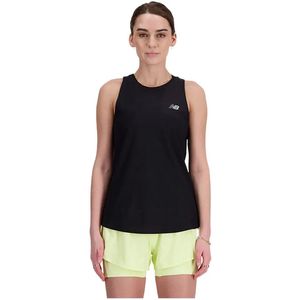 New Balance Jacquard Slim Mouwloos T-shirt Zwart L Vrouw