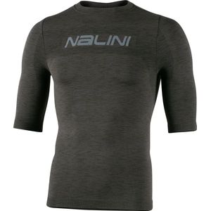 Nalini - Unisex - Ondershirt Fietsen - Korte Mouwen - Onderkleding Wielrennen - Groen - MELANGE SS - XXL