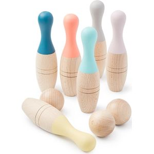 Me&Mine - houten kegelspel - bowlingset kinderen - bowlingset speelgoed - kegelspel kinderen - kegelspel hout - bowlingset