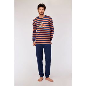 Woody - 252-10-PLC-S/913 - Pyjama - Meerkleurig Gestreept - Jongens/Heren