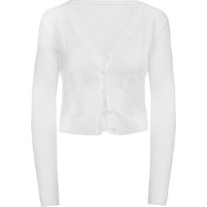 Crochet cardigan white