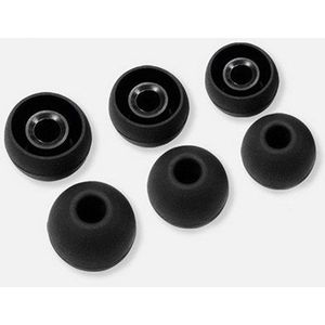 Knaak Soft Siliconen Oordopjes - Oorkussen - Cover - Vervanging - 12 stuks - Zwart - Maat: S/M/L