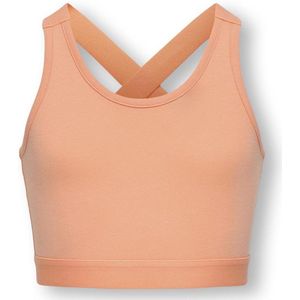 ONLY - MAI RACER GLITTER - Meisjes Top - Salmon - Metallic - Tight Fit
